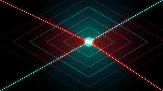 Abstract Neon Vector Crossfire Loop Seamless Motion Loop 4K