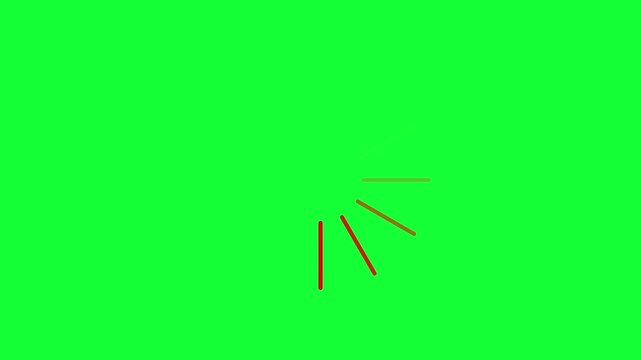 Animated circle loading gif video icon on black background. Motion graphic and animation background