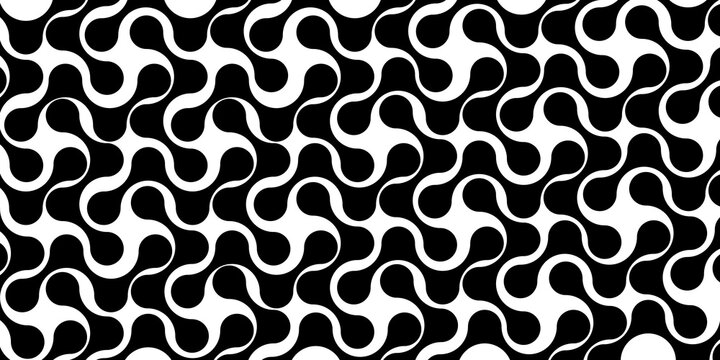  Abstract paper decor seamless pattern with and black meatball circles creative web banner wallpaper textile design.