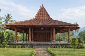 Fototapeta premium Traditional Javanese Rumah Joglo