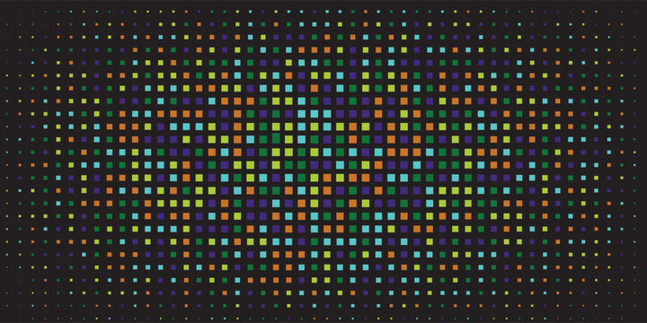 Geometric design. Halftone geometric design with a set of colorful abstract rhombuses. Multicolor, rainbow vector layout with lines, rectangles. Decorative design in an abstract style with rectangles.
