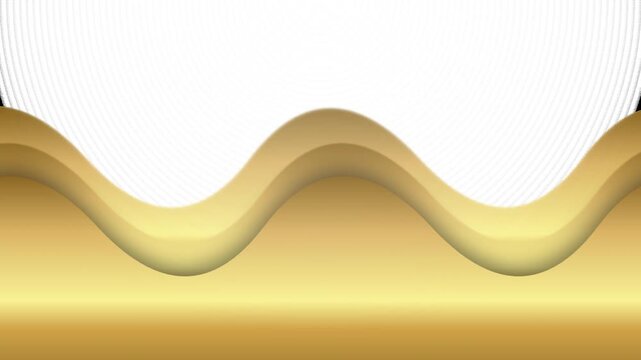 abstract gold and white wavy design with progressive movement across four sequential frames