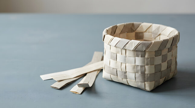 Conceptual still life illustrating material recovery, reuse and circular design for a resource-conscious economy. AI Generated.