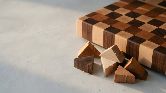 Conceptual still life illustrating material recovery, reuse and circular design for a resource-conscious economy. AI Generated.