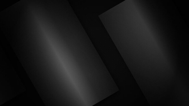 Abstract dark carbon fiber background, with diagonal metallic, light streaks and, geometric motion for, tech and luxury branding