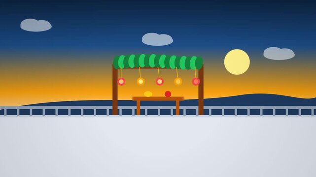 Authentic View of Sukkot with Smooth Visual Depth