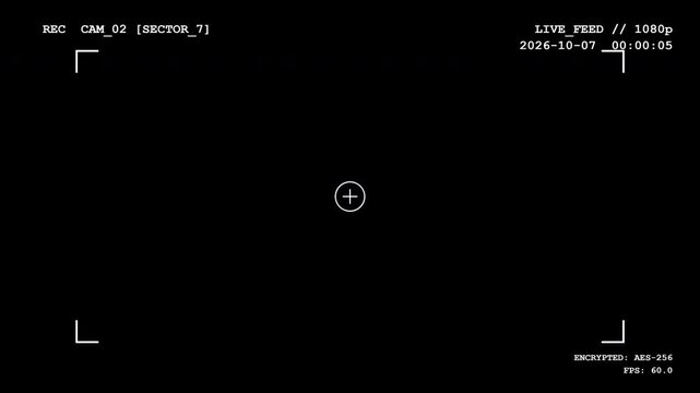 Cctv surveillance camera interface with recording indicators