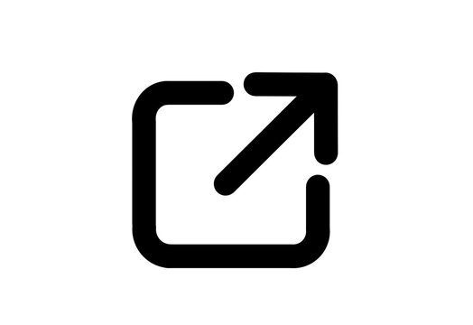External link icon with a bold arrow out of a square