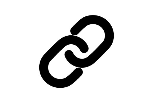 Chain link icon for hyperlink and connection