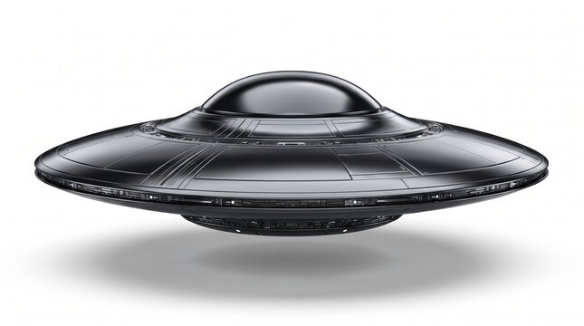 ufo model flying saucer alien spaceship uap rendering extraterrestrial vehicle scifi craft futuristic spaceship spacecraft 3d saucer model ufo art on transparent background