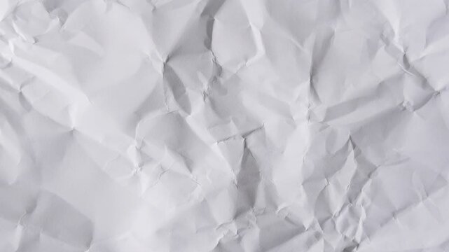 crumpled paper in smooth stop-motion movement., noice overlay, texture for vintage background