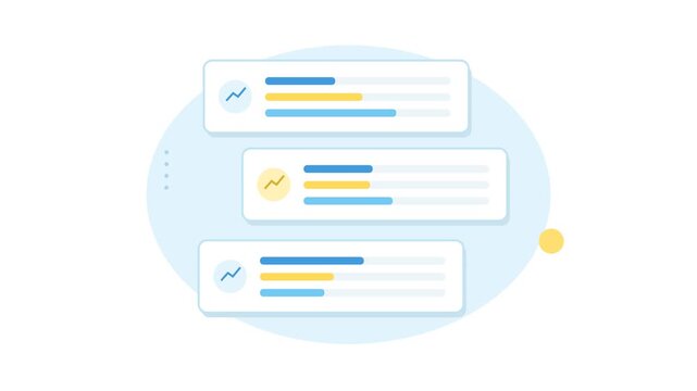 A clean and modern analytics 06 seamless loop, ideal for corporate presentations and financial data visualizations.