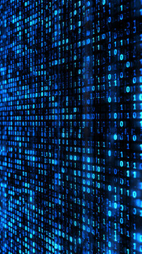 Abstract digital binary code matrix background technology