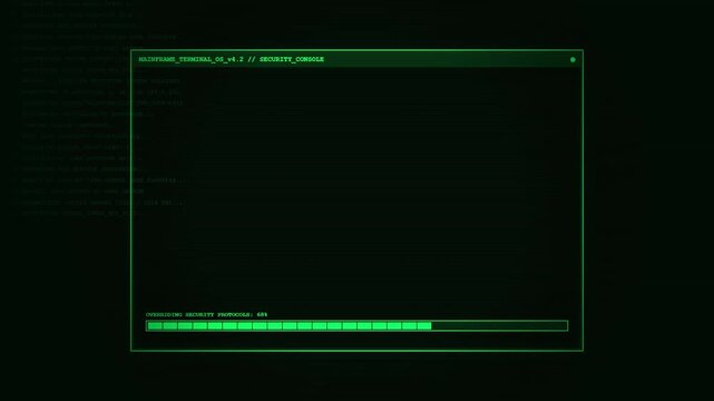 Retro Cyber Security Access Granted Terminal Interface