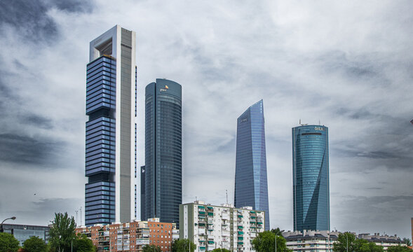 Madrid, Espa&ntilde;a. 1 de Junio 2025. Panoramica del Skyline de Madrid.