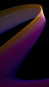 Vertical Background with Modern Abstract Vibrant Line Patterns