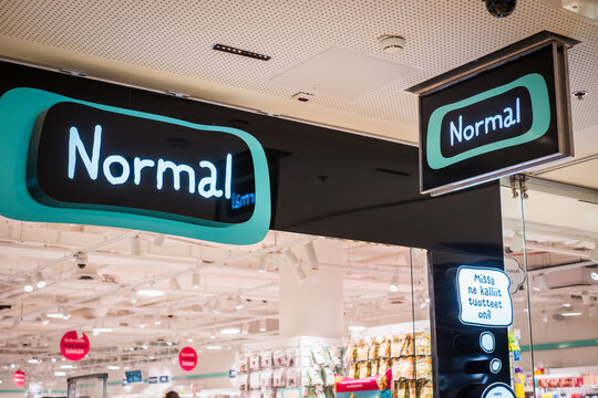 Helsinki, Finland - April 12, 2026: Normal retail store. Normal is Danish discount variety shop selling household products, gifts and accessories.