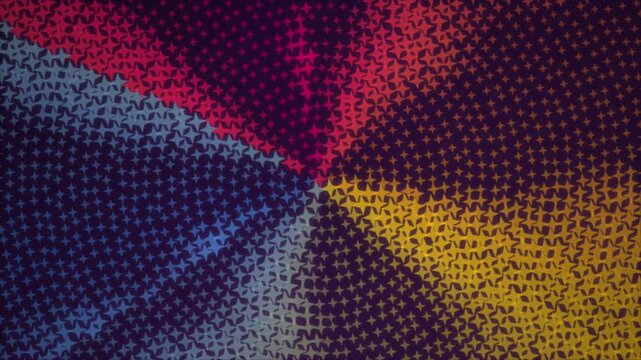 Vintage pop art halftone background, colorful radial burst comic book texture, retro dotted pattern with vibrant purple and yellow rays