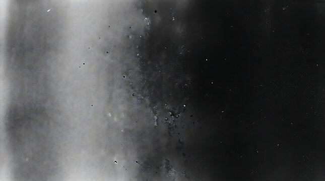 Abstract black and white film grain texture with vintage analog photography light leaks.