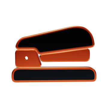 Office stapler paper binder stationery red icon