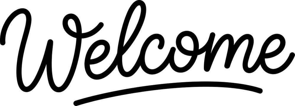 Hand Drawn Welcome and Thank You Lettering Vector Set | Calligraphy Script Text Quotes for Greeting Cards, Social Media, and Banners