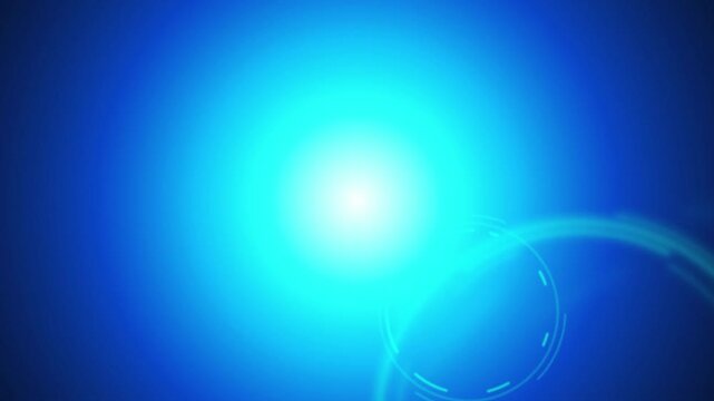 Cyan HUD ring light orb glowing seamless loop motion background