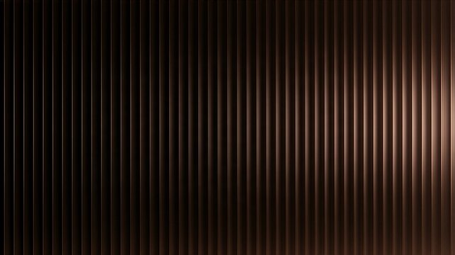 Dark brown vertical ribbed gradient abstract background