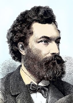 Karl Wolff, born 1850, journalist and newspaper editor in Transylvania, Romania, c. 1885, Historical, digitally restored reproduction from a 19th century original, born 1850, journalist and newspaper editor in Transylvania, Romania, c. 1885, Historical, digitally restored reproduction from a 19th century original