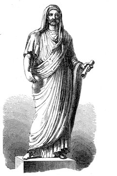 Hadrian, Publius Aelius Hadrianus Augustus, 76, 138, Roman Emperor, History of Ancient Rome, Roman Empire, Italy, digitally restored reproduction from a 19th century original