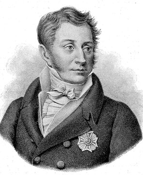 Prince Adam Jerzy Czartoryski, Adam George Czartoryski, 14 January 1770, 15 July 1861, Prince Adam Jerzy Czartoryski, in German writings also Adam Georg Czartoryski, was a Polish politician, Foreign Minister of the Russian Empire under Alexander I and Head of Government of the Polish Revolutionary Government of 1830, Historical, digitally restored reproduction of a 19th-century original