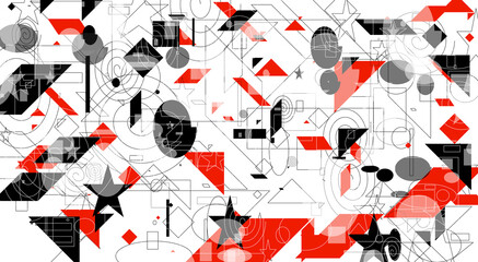 abstrakcja, geometria, figuty, linie, pola © Marek
