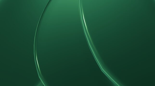 Abstract green background with smooth curved lines and soft lighting, representing flow, elegance, and modern design aesthetic for digital wallpapers or creative graphic projects