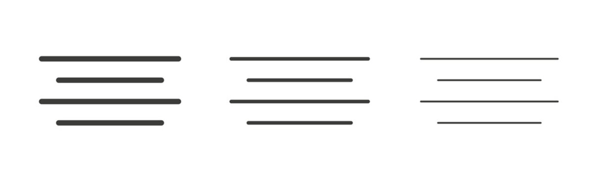 Align center icon flat outline in black