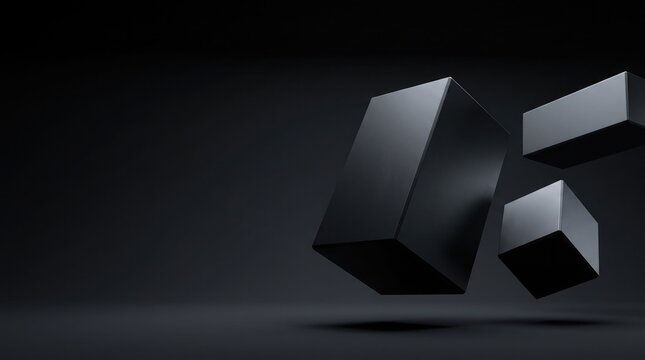 Abstract geometric shapes in dark tones a modern black friday background for promotional designs