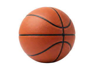 Fototapeta premium Orange basketball in studio lighting with textured surface and defined seams