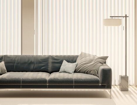 3D rendering, 3d illustration, Large Luxury modern living room interior,  brutalist architecture realistic lighting,  Graphic Overlay wide angle, contemporary furniture, clean lines, minimalist