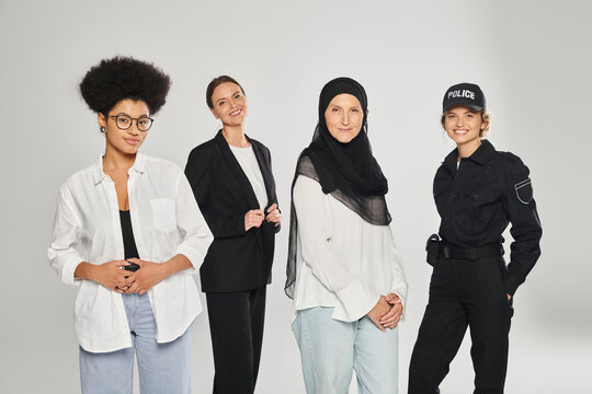 Multigenerational and strong women of various professions unite together 