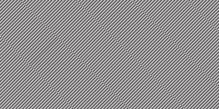 Abstract monochrome diagonal stripe grid seamless geometric pattern background