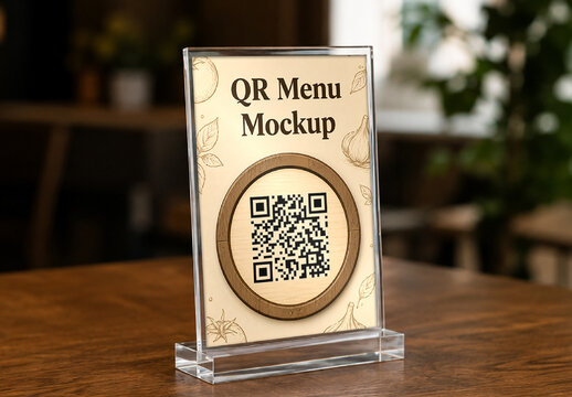 QR Menu Mockup