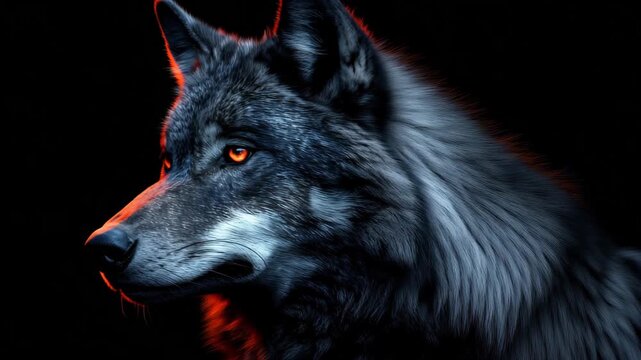 portrait of a wolf