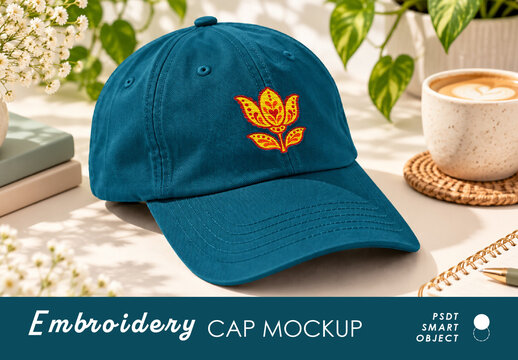 Embroidery Cap Mockup