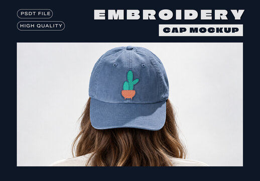 Embroidery Cap Mockup