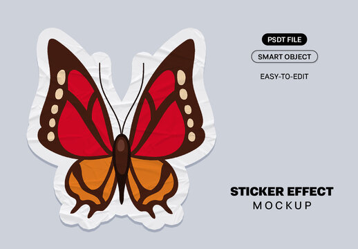 Sticker Effect Mockup