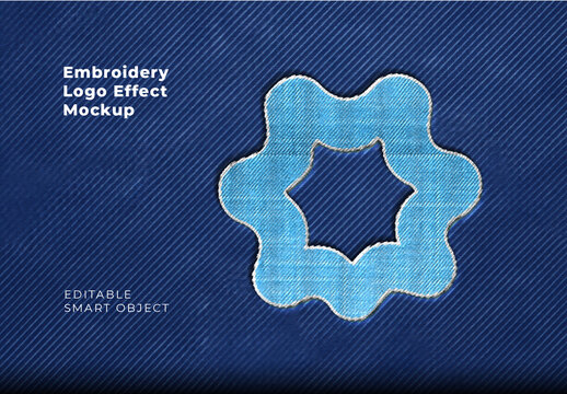 Embroidery Logo Effect Mockup