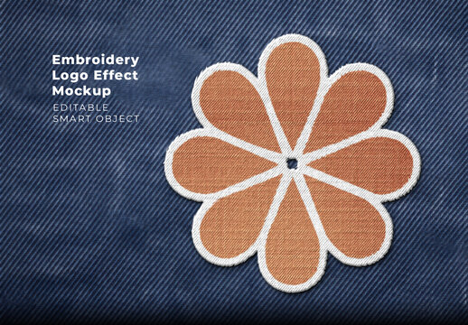 Embroidery Logo Effect Mockup