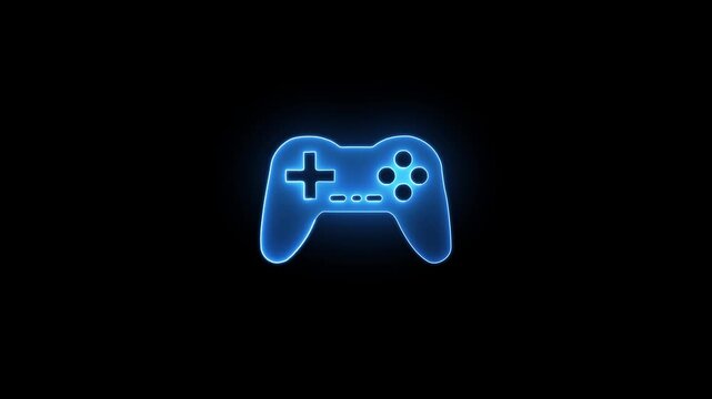 Video game controller icon concept. Gaming controller device symbol for esports, online gaming and digital entertainment. Interactive game controller illustration for gaming industry and player