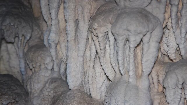 Limestone karst rock formations in Crystal Cave, Belize