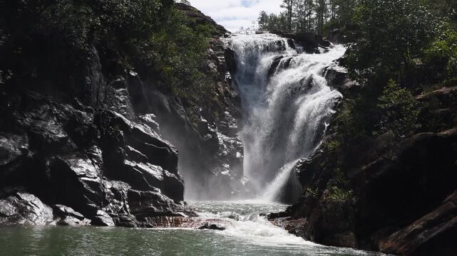 Big Rock Falls in the jungle of central Belize