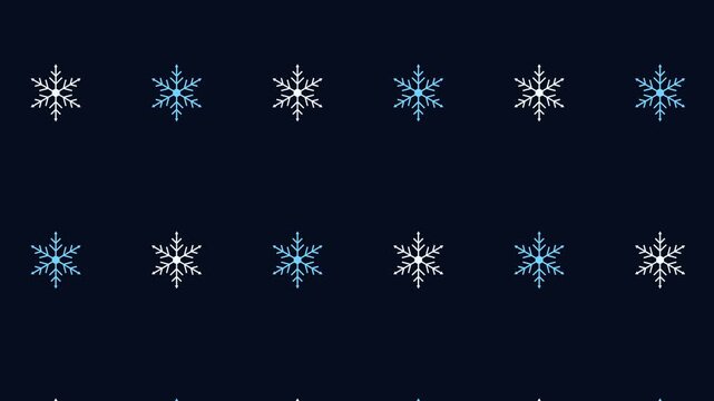 Continuous waterfall of falling snowflakes. A perfect premium seamless loop tailored for clean Christmas event displays, winter commercial backdrops, and modern holiday greetings.