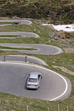 Spluegen pass, Graubuenden, Switzerland